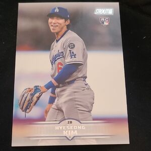 Topps Dodgers Card - Blue and White